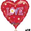 Love Daisy Heart Shape Balloon 13389 love daisy-18