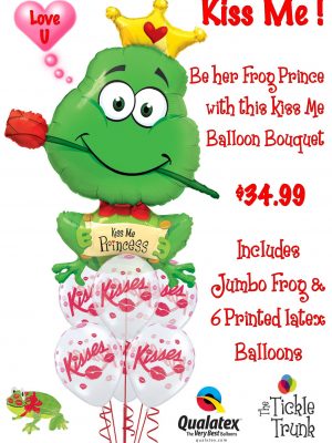 Kiss Me Frog Prince Balloon Bouquet