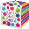 Get Well Soon UltraShape Cube Balloon 28378-62A