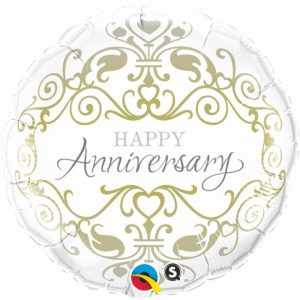 18 Inch Anniversary Classic Mylar Balloon 36491