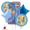 1ST Birthday Boy Hugs & Stitches Balloon Bouquet FB-02 14847