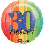 30 YEAR TO CELEBRATE 18 INCH MYLAR BALLOON 119821