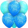 Baby Boy Teddy Bear Bubble Balloon Bouquet NB-05