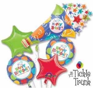 Birthday Fever Horn Balloon Bouquet BK-17 F25226