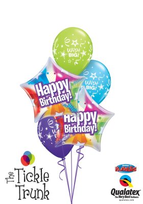 Birthday Star Shape Bubble Balloon Bouquet BK-08