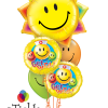 Get Well Balloon Bouquet Smiley Face Sun GW-03