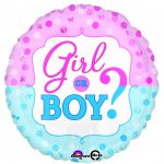 Gender Reveal Boy or Girl Mylar Balloon 32534