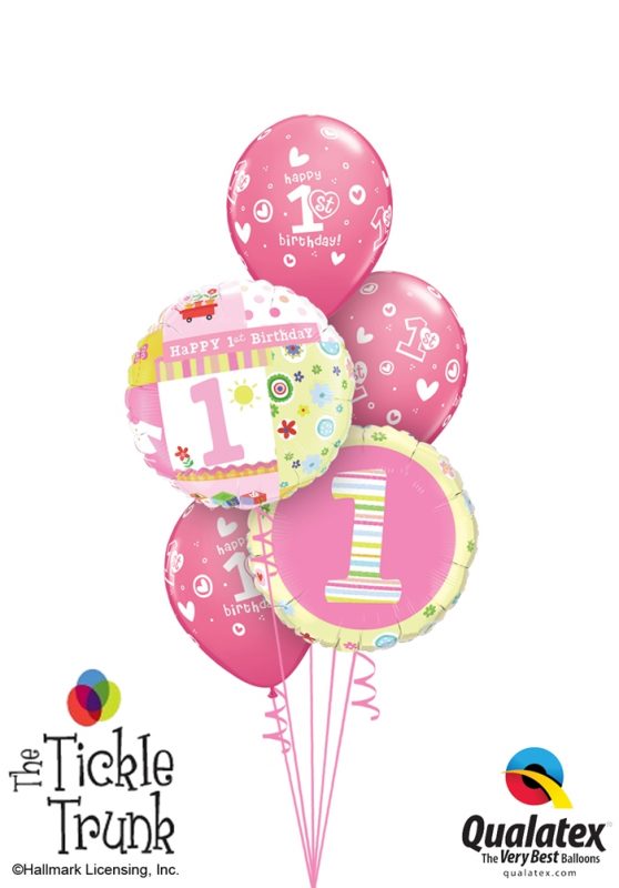 Hallmark 1st Birthday Girl Balloon Bouquet FB-04