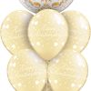 Happy Anniversary Gold Med Classic Balloon Bouquet AN-03