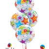 Happy Birthday Stars Bubble Balloon Bouquet BK01