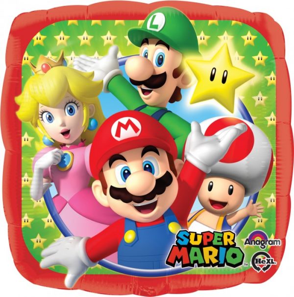 Mario Bros & Friends 18 INch Mylar Balloon 32008