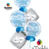 Mr. & Mrs. Tie the Knot Bubble Bouquet WD-03