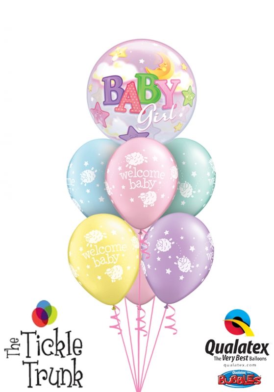 Rockabye Baby Girl Balloon Bouquet NB-07