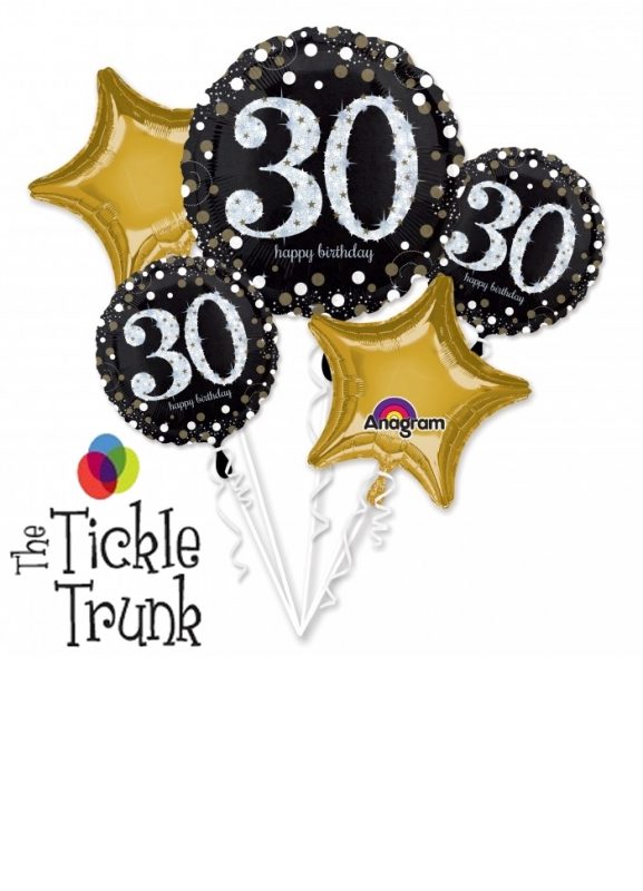 Sparkling 30th Birthday Balloon Bouquet AR-07 32143