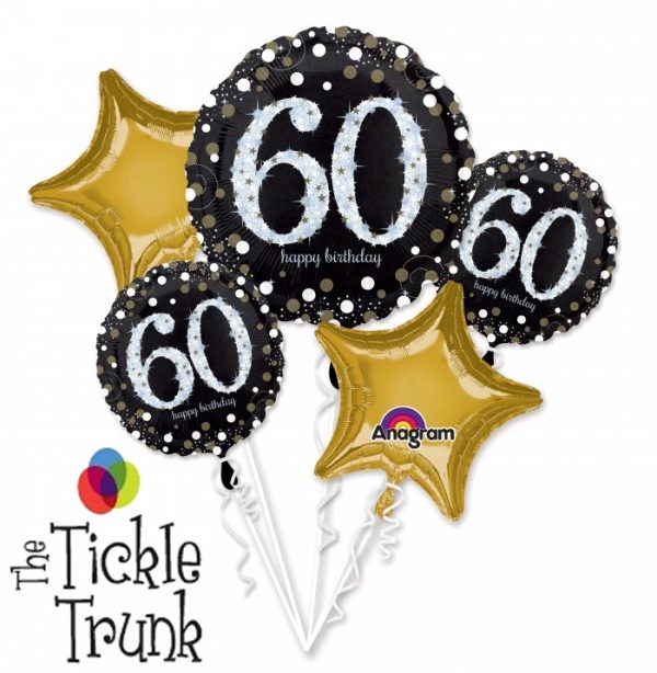 Sparkling 60th Birthday Balloon Bouquet AR-10 32147