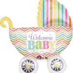 SuperShape Baby Brights Carriage Shape Balloon 31588
