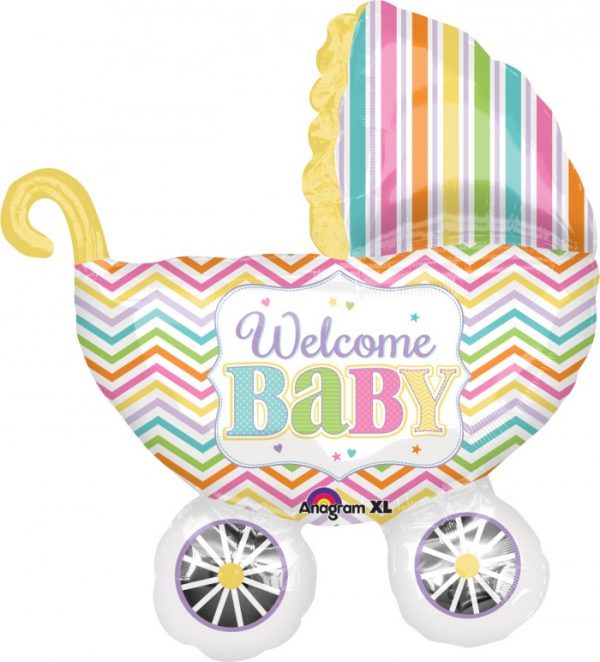 SuperShape Baby Brights Carriage Shape Balloon 31588