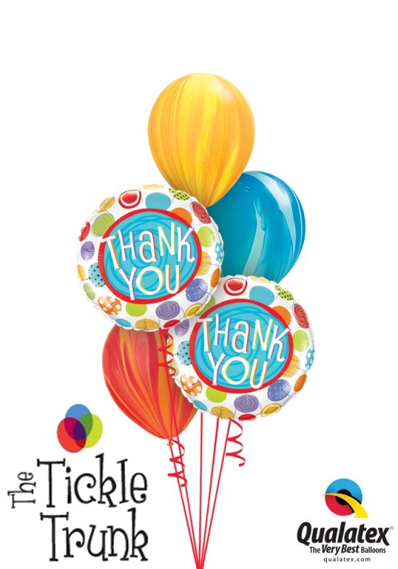 Thank You Dots & Swirls Balloon Bouquet TX-01