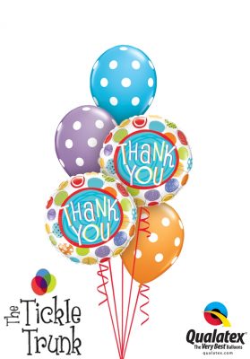 Thank you Dots Balloon Bouquet TX-02