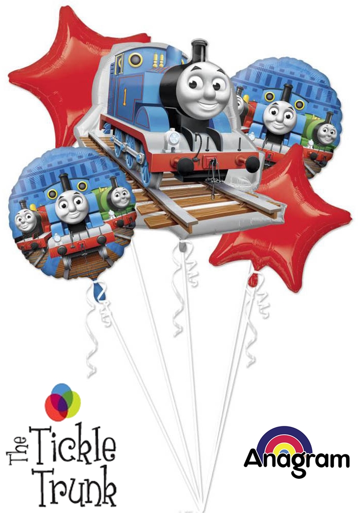 UK SELLER FREE DELIVERY SAME DAY DISPATCH Details about   5 PCS THOMAS BALLOON BOUQUET 