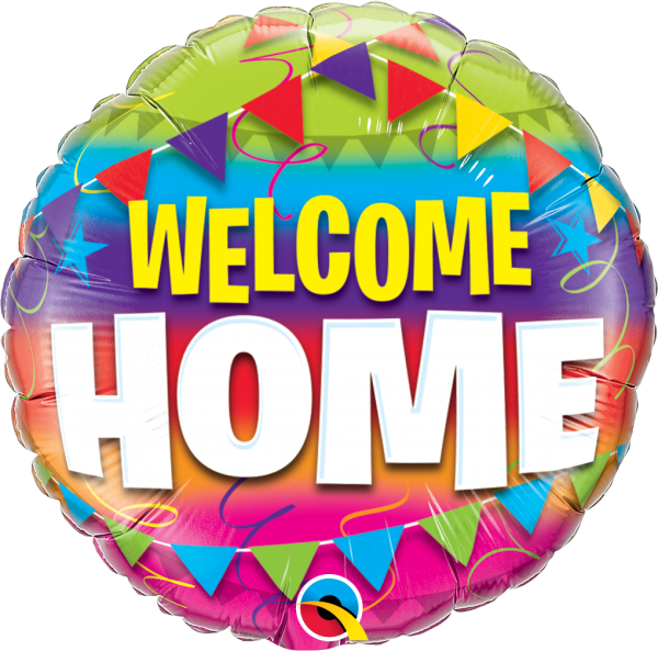 Welcome Home Pennants Mylar Balloon 45243