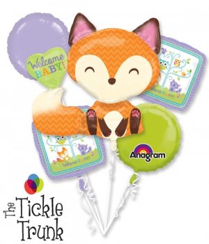 Woodland Welcome New Baby Balloon Bouquet NB-02 30907