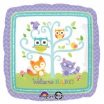 Woodland Welcome New Baby Mylar Balloon 30745