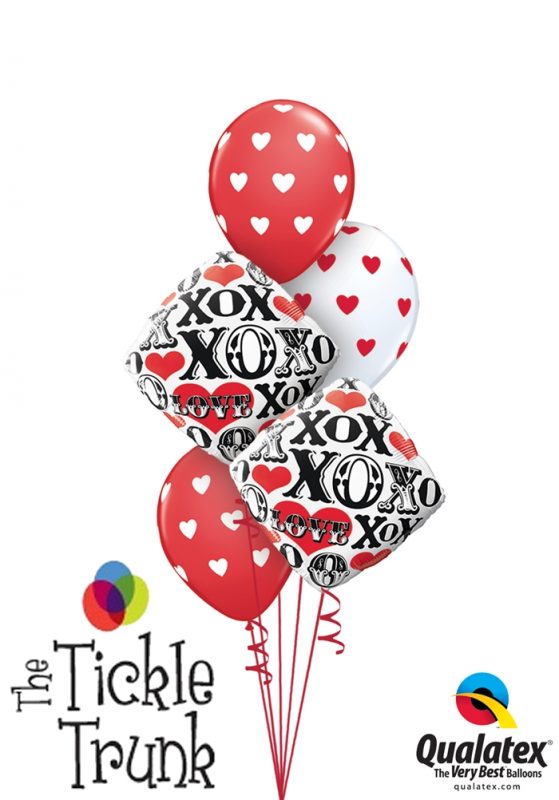 X & O Love Balloon Bouquet LV-01