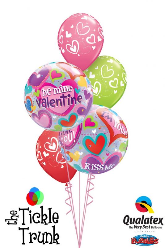 Be Mine Valentine Balloon Bouquet VD-01