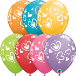 Mix & Match Hearts Balloon 11 Inch Latex Assortment 40205B