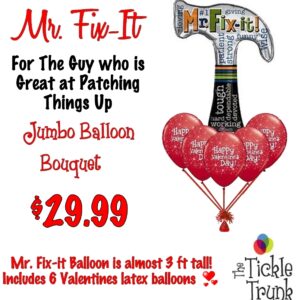 Mr Fix-it Valentine Balloon Bouquet